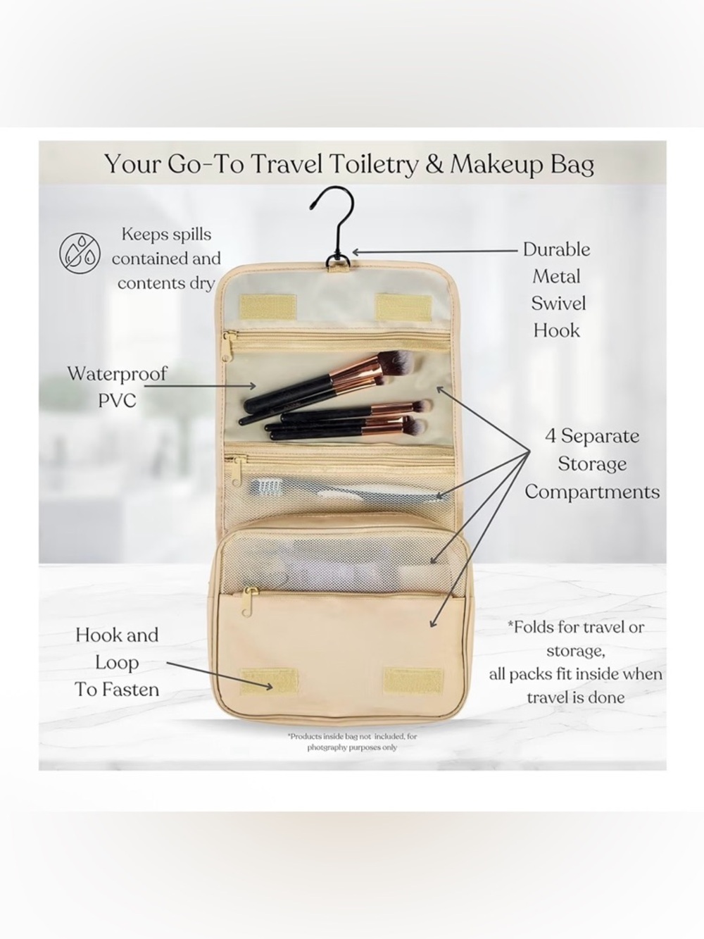 Foxy Traveler - Cute Packing Cubes - Beige - Picture 4 of 6